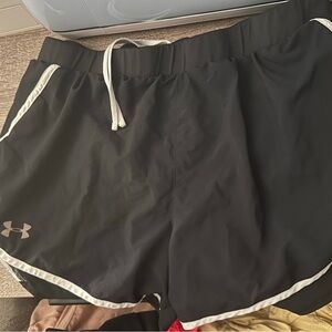 Adidas Black Athletic Shorts Moisture-Wicking Elastic Waist